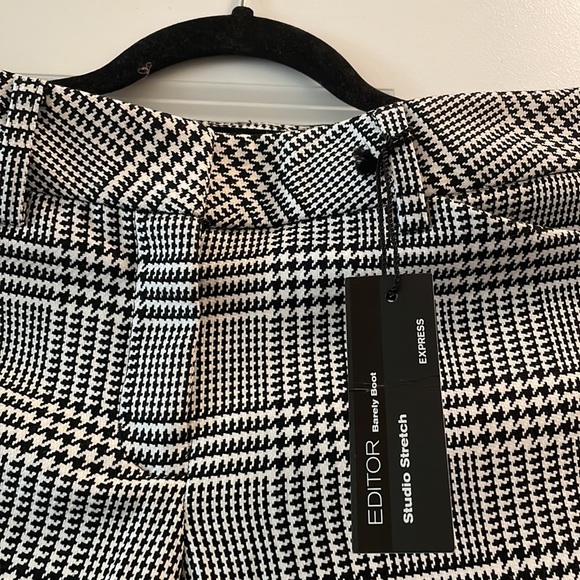 Express Black and White Houndstooth Pants - Picture 5 of 6